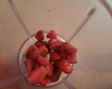 A picture of step 2 of Strawberry Shake.