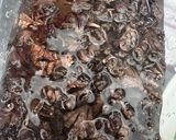 A picture of step 1 of Mushroom stir fry with Bak Choy, Chilies and Sausage.