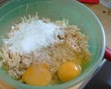 Foto del paso 5 de la receta: Tortitas de pollo con verduras y queso 😘