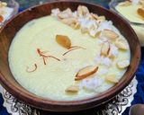 A picture of step 3 of Ground Rice and Coconut Phirni.