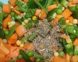 A picture of step 6 of Nigerian fried rice.