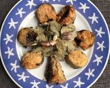Foto del paso 6 de la receta Caballa 🐟 frita con alcachofas muy mimadas