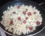 A picture of step 3 of Aloo ki bhujjia.