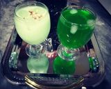 A picture of step 6 of Elaichi ka sharbat💚🍸.