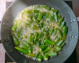 A picture of step 2 of Butter Bhindi Masala.