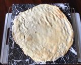 A picture of step 2 of California Farm Serrano Ham & Brie Pizza.