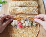 Foto del paso 2 de la receta: Crepes rellenos de verduras asadas y merluza