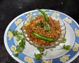 A picture of step 1 of Green moong ki sabji.