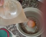 รูปขั้นตอนการทำที่ 4 ของ ซุปไข่🥚ในชามหมูเด้ง ไมโครเวฟ Egg In MeatBowl Soup Microwave