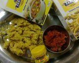 A picture of step 5 of Fried Sambhar Rice Balls with stuffed Concasse Sauce.