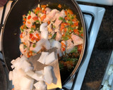 Foto del paso 3 de la receta: Arroz con cuerpos, gambas rojas y filete de cerdo