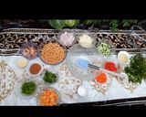 A picture of step 1 of Healthy Chana Salad 🥗 😋.