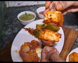 A picture of step 4 of Peri peri Kashmiri paneer tikka masala.
