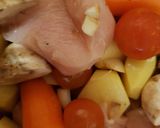 A picture of step 3 of My Peppery All Roast Chicken & Veg Bake. 😀.