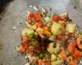 A picture of step 2 of Left over dal Sabji.