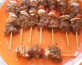 A picture of step 4 of Tsire Skewers.