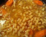 A picture of step 8 of Chicken and not Dumplings.