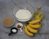 Gambar langkah 1 resipi Kek Pisang Mudah.