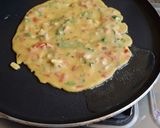 A picture of step 3 of Tomato omlette.