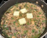A picture of step 3 of Chicken Marsala.