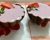 A picture of step 5 of Strawberry Cream Cheese in  Chocolate Cup.