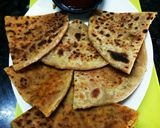 A picture of step 12 of Aloo pudina ke cheese parathe.