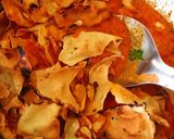 A picture of step 4 of Rajsthani dahi papad ki subji.