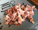 Une image de l'étape 4 de Fondue de poireaux au lard, oignon, crème et épices.