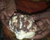 A picture of step 2 of Leopard print bread.