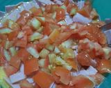 Foto del paso 3 de la receta: Tarta de huevo, jamón, queso y tomate