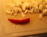 Foto del paso 5 de la receta: Fusilis encebollados, a pestados y tricolores