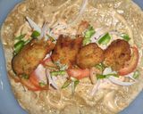 A picture of step 5 of Vegetable Sandwich Wrap (No bread).