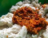 A picture of step 4 of Yam balls.