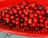 A picture of step 1 of Cherry Tart with Maple Cream.