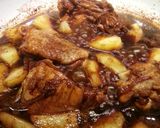 A picture of step 5 of Chicken Adobo - Filipino style.