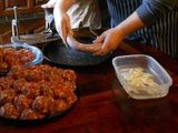 Chorizos de cerdo casero