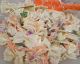 A picture of step 2 of Macaroni and Chicken Salad.
