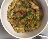 Foto langkah ke 6 dari resep Oyakodon with Garlic Rice and Chicken Black pepper.