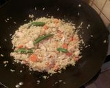 A picture of step 6 of Chicken Fried Brown Rice & Sweet Basil.
