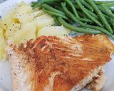 Foto del paso 11 de la receta Salmón a la plancha con guarnición de verduras