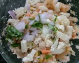 A picture of step 3 of Veg cheese paneer cigar.