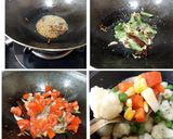 A picture of step 2 of Mix Veg Masala Khichdi.