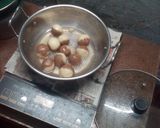 A picture of step 20 of Two In One brown semolina rasgulla.