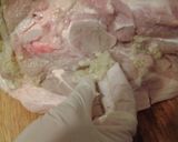 A picture of step 4 of Pernil (pork picnic shoulder).