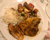 Foto del paso 5 de la receta: Pollo a la sartén con romero y tomillo al vino blanco con verduras salteadas