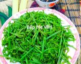Hình bước làm 3 của món Đọt choại (rau chạy) luộc chấm nước tương