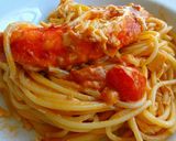 A picture of step 4 of Tomato Pasta with King Crab.