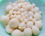 Hình bước làm 3 của món Chè trôi nước nhân dừa đậu xanh