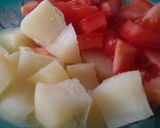 A picture of step 2 of Potato salad with tomatoes.