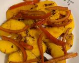 Foto del paso 1 de la receta Ensalada de melocotón 🍑 a la plancha con mozzarella y tomatitos